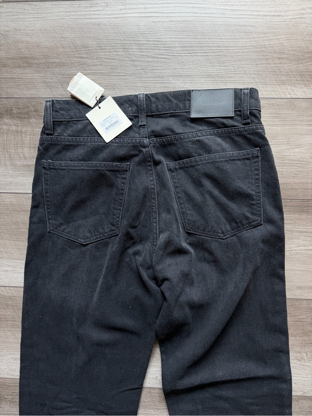 SANDRO Black Straight Jeans 27 - Picture 5 of 8